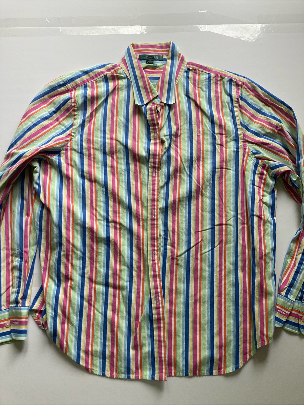 Multicolor Striped women’s Button-Down Shirt